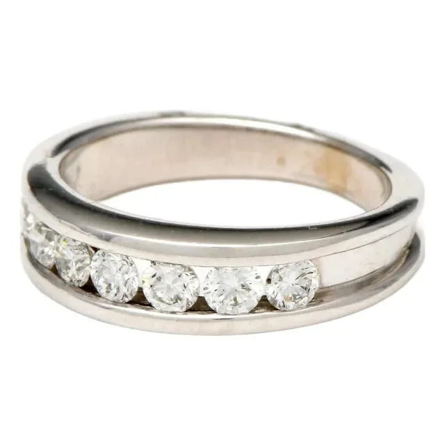 14KW Diamond(0.50) Channel Band Ring, size 4