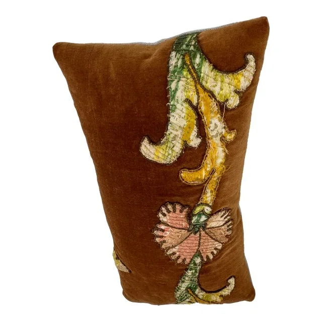 17th Century Florentine Velvet and Silk Pillow