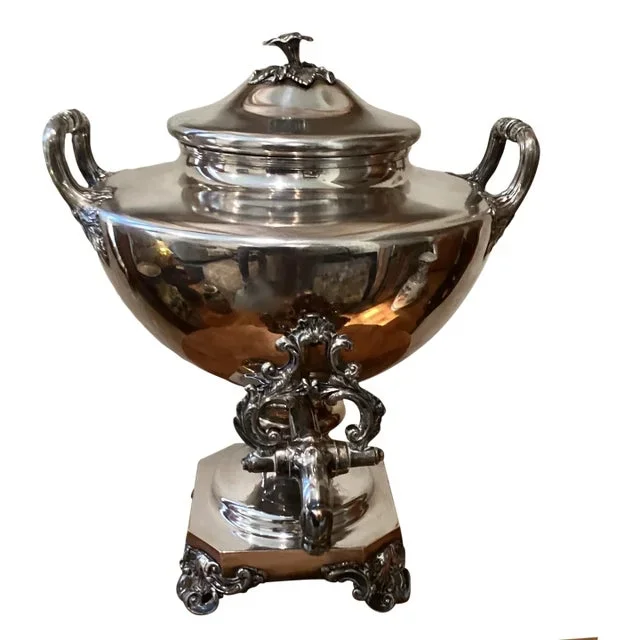18th Century Antique English Old Sheffield Samovar/ Hot Water Urn, Circa 1820s