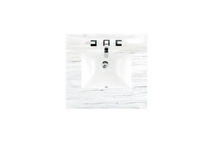 26″ Single Top, 3 Cm Arctic Fall Solid Surface W/ Sink