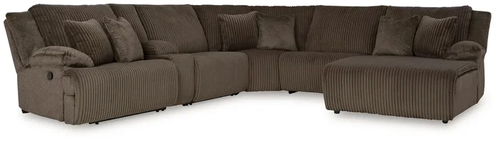 6-Piece Reclining Sectional With Chaise