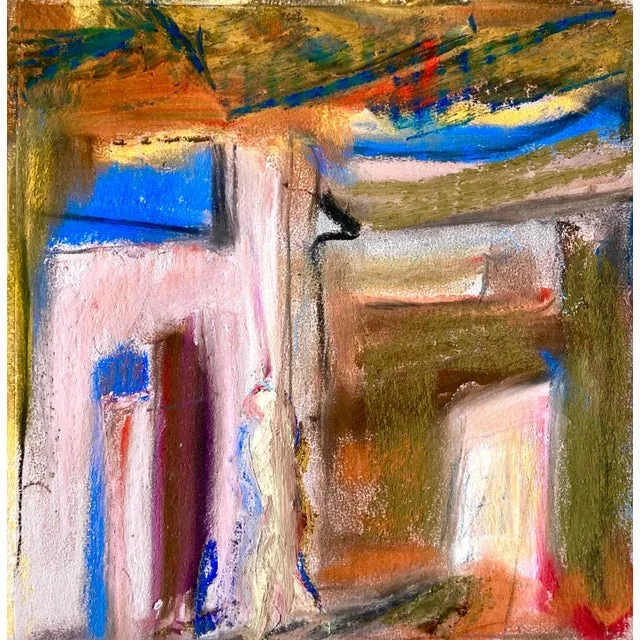 “Montparnasse Soul” Contemporary Abstract Pastel Drawing by Erik Sulander