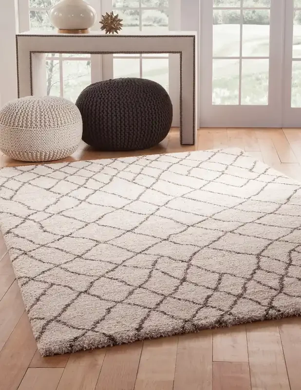 Abacasa Granada 2501 Machine-woven Ivory, Brown Area Rugs