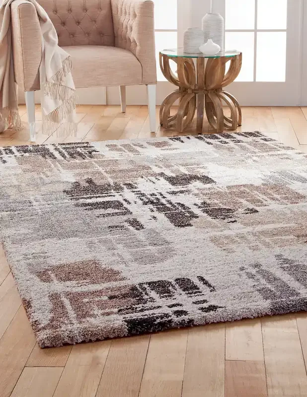 Abacasa Granada 2553 Machine-woven Chocolate, Med. Brown, Grey, Ivory Area Rugs