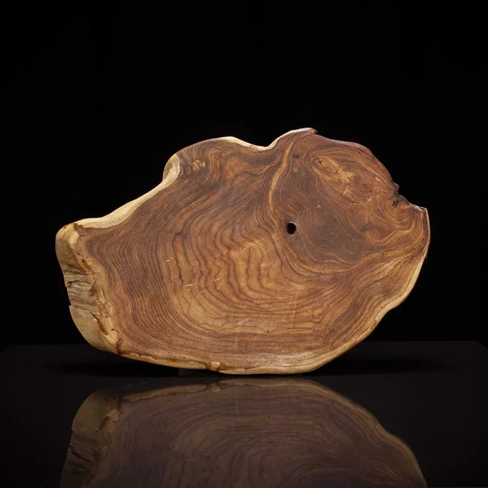 Abstract Teak Root Cutting Board And Serving Tray