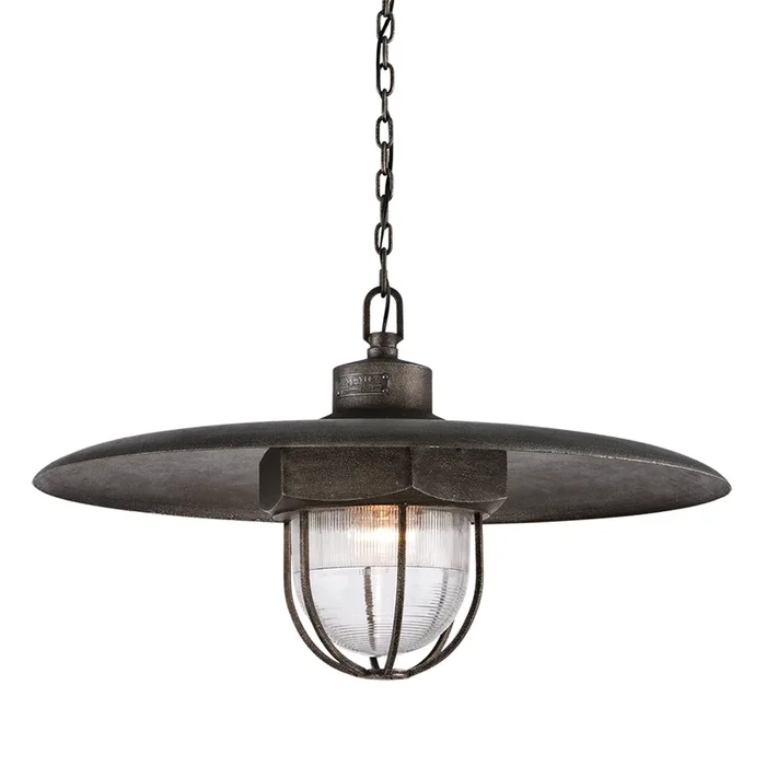 Acme Pendant 18″ – Aged Silver
