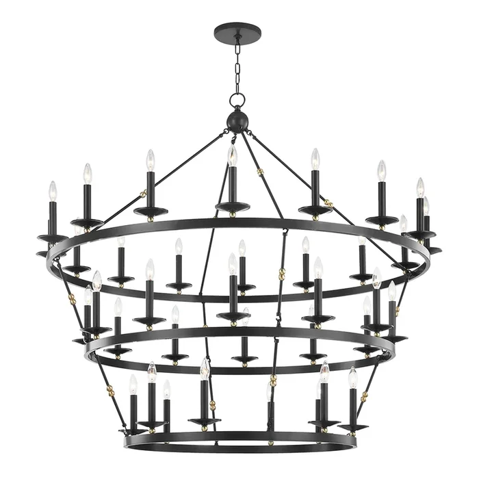 Allendale Chandelier 54″ – Aged Old Bronze