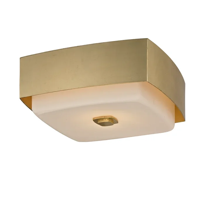 Allure Flush Mount Square, 13″ – Gold Leaf