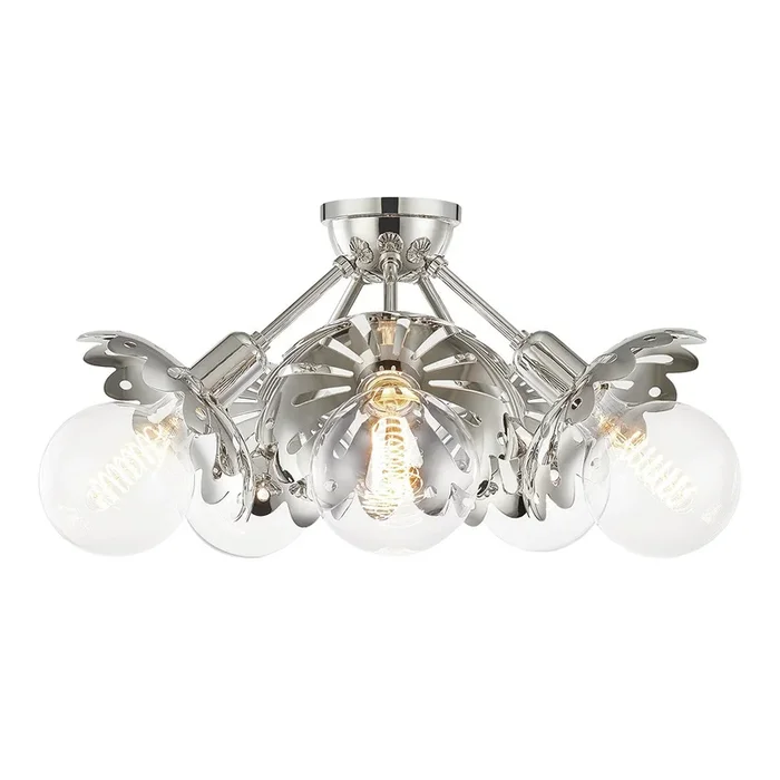 Alyssa Semi Flush – Polished Nickel
