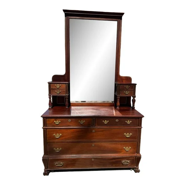 Antique American Classical Mahogany Dressing Chest
