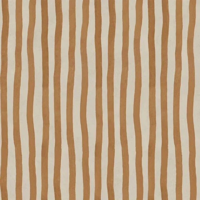ARTIST’S STRIPE Wallpaper – Amber Sample