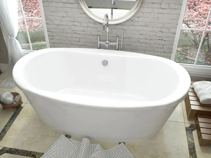 Atlantis Whirlpools Allure 36 x 66 Freestanding Tub with Center Drain – 3666A
