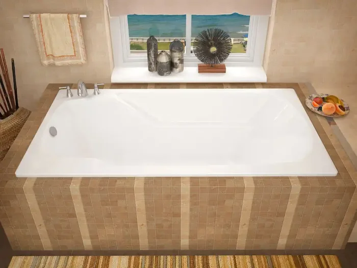 Atlantis Whirlpools Eros 36 x 60 Rectangular Soaking Bathtub – 3660E