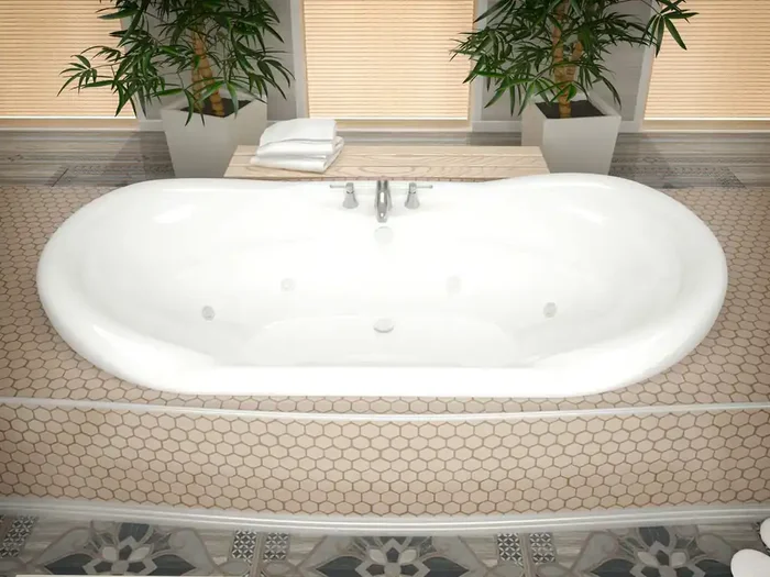 Atlantis Whirlpools Indulgence 41 x 70 Oval Whirlpool Jetted Bathtub – 4170IWL