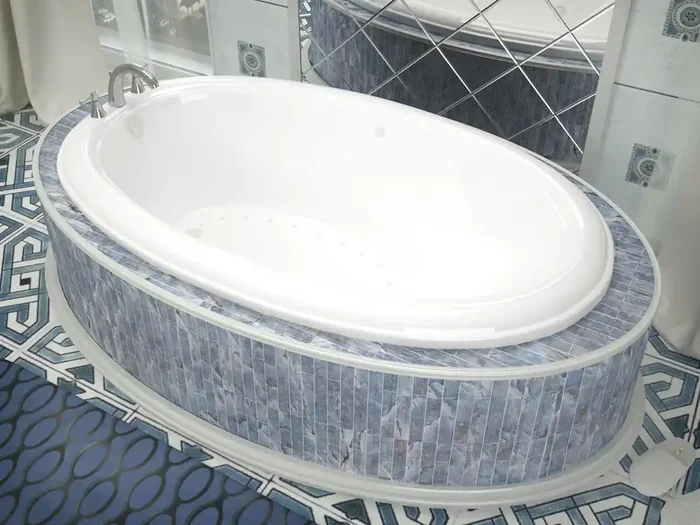 Atlantis Whirlpools Petite 36 x 60 Oval Air Jetted Bathtub – 3660PAL