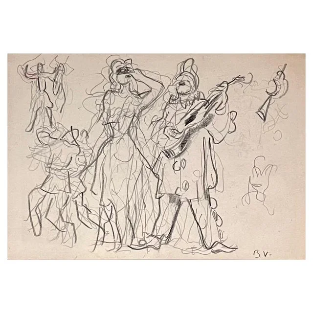 Benjamin II Vautier, Reverly, Graphite on Paper