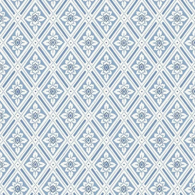 Boråstapeter Ester Wallpaper In Blue And White