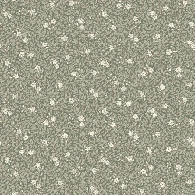 Boråstapeter Myrten Wallpaper In Sage