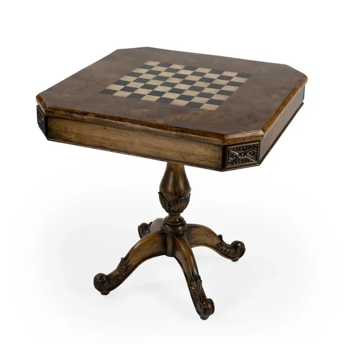 Carlyle Fossil Stone Game Table – 5563070