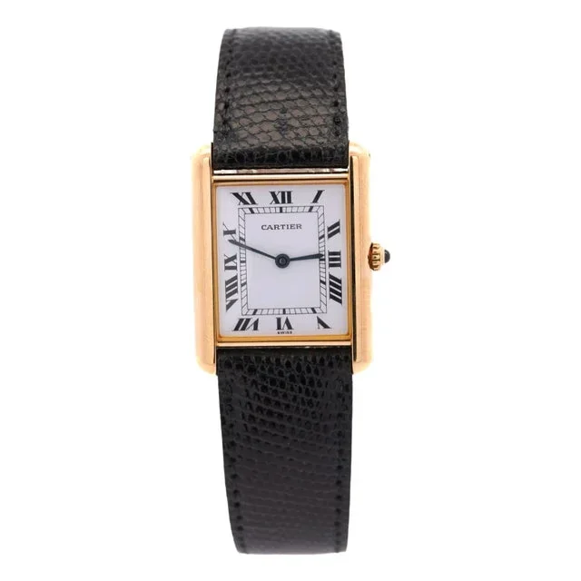 Cartier Tank Large 18k Gold Quartz 25mm Watch