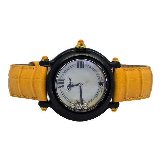 Chopard Happy Sports 3p Diamond Yellow Sapphire R. 9644/9999 32mm