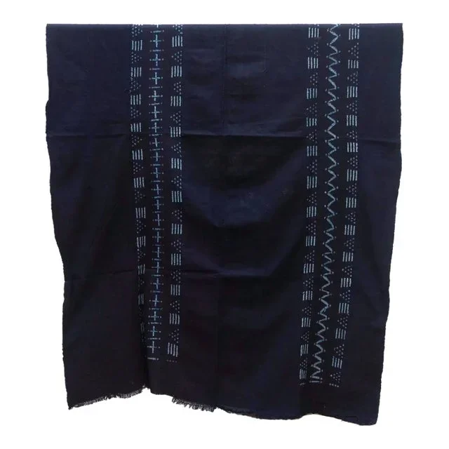 Cobalt Pulse Indigo Mud Cloth