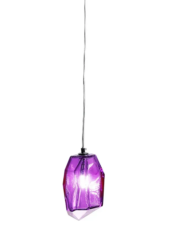Dale Tiffany Altair Purple Handcrafted Art Glass Mini Pendant