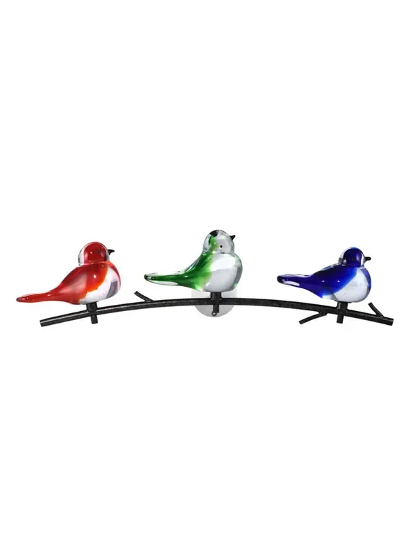 Dale Tiffany Birds Of Oahu Handcrafted Art Glass Wall Art Décor