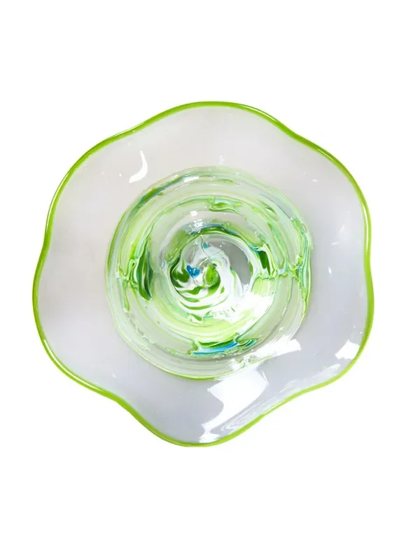 Dale Tiffany Cavalier White Green Hand Blown Art Glass Wall Decor – 9 Inch