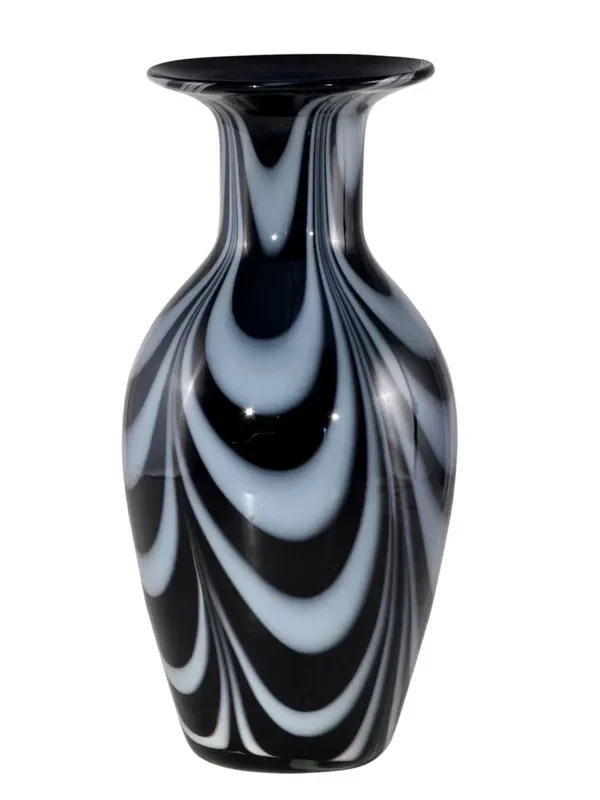 Dale Tiffany Springdale 11.25″h Tampa Wave Hand Blown Art Glass Vase