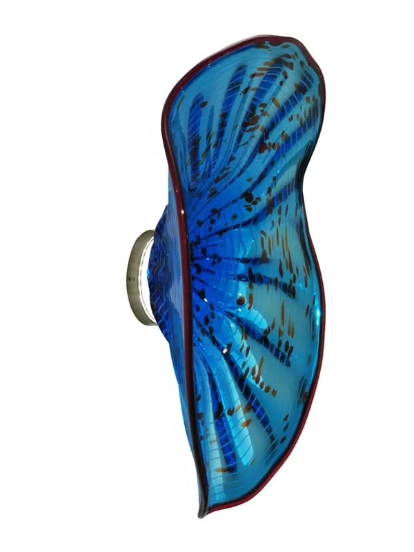 Dale Tiffany Wrightwood Blue Led Hand Blown Art Glass Wall Light – 20 In
