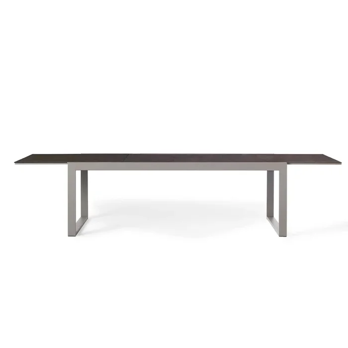 Diablo 87″-130″ Extension Dining Table in Quartz Grey