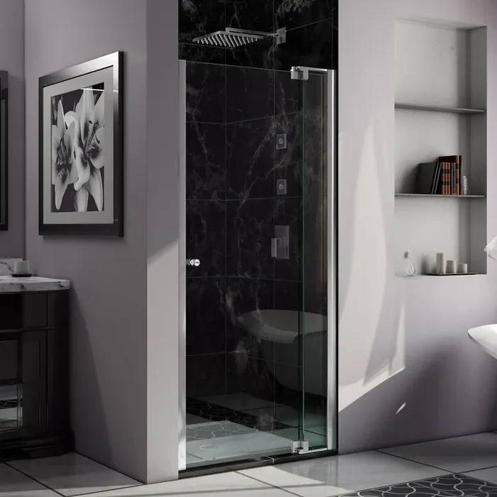 Dreamline Allure 40-41 In. W X 73 In. H Frameless Pivot Shower Door In Chrome SHDR-4240728-01