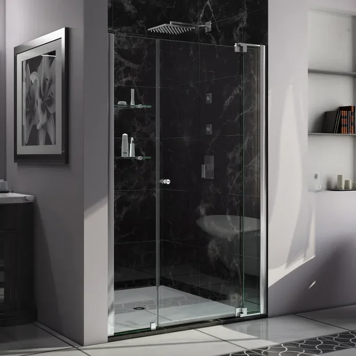 Dreamline Allure 53-54 In. W X 73 In. H Frameless Pivot Shower Door In Chrome SHDR-4253728-01