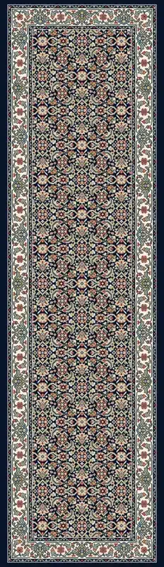 Dynamic Ancient Garden Machine-made 57011 Navy Area Rugs