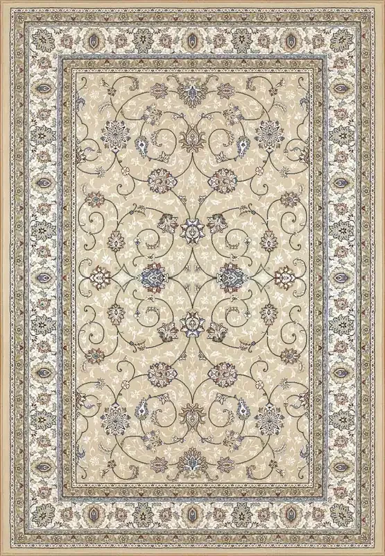 Dynamic Ancient Garden Machine-made 57120 Light Gold/ivory Area Rugs