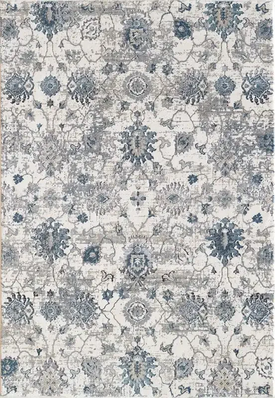 Dynamic Astoria Machine-made 3375 Cream/blue Area Rugs