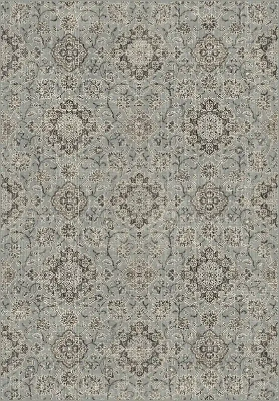 Dynamic Regal Machine-made 89665 Silver/blue Area Rugs
