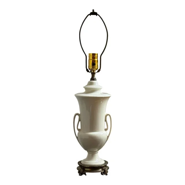 Early 20th Century French-Style Porcelain Table Lamp