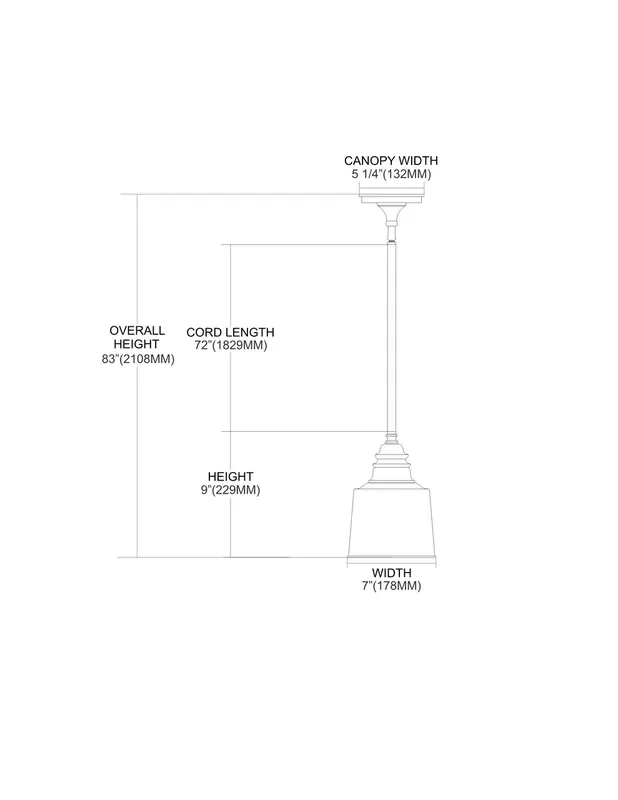 ELK Lighting 1-Light Mini Pendant – 66808-1