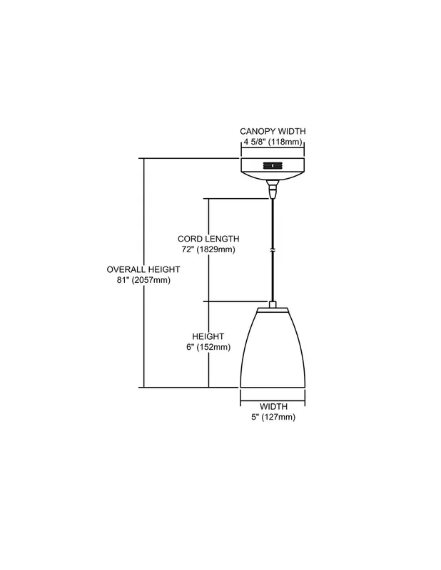 ELK Lighting 1-Light Mini Pendant – PF1000/1-LED-BN-WS