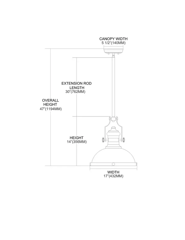 ELK Lighting 1-Light Pendant – 66664-1