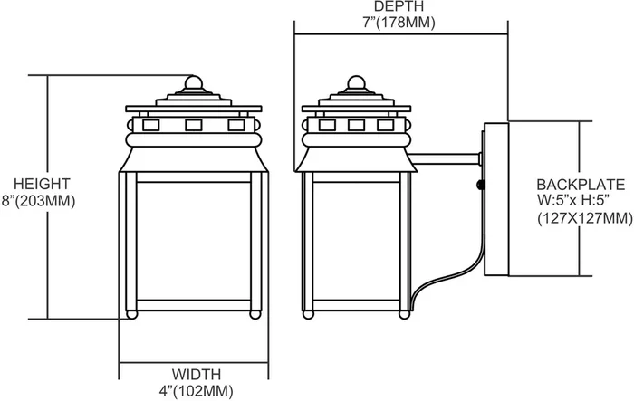 ELK Lighting 1-Light Sconce – 801-C