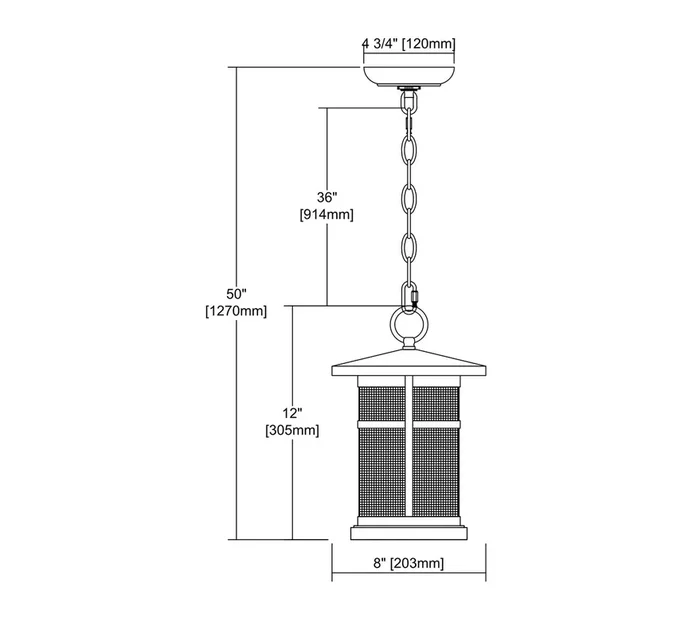 ELK Lighting Aspen Lodge 1-Light Hanging – 45017/1