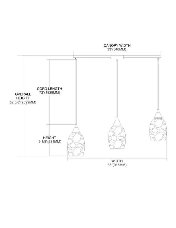 ELK Lighting Avalon 3-Light Mini Pendant – 73031-3L