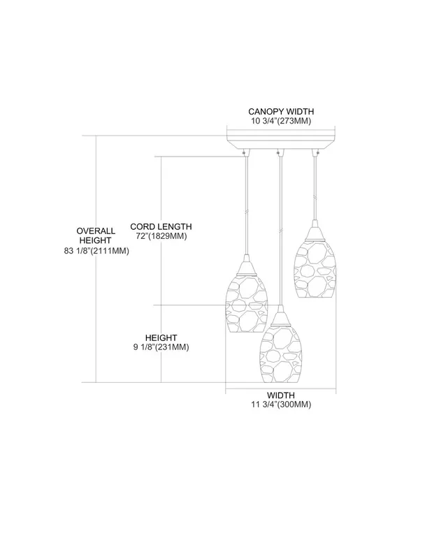 ELK Lighting Avalon 3-Light Mini Pendant – 73041-3
