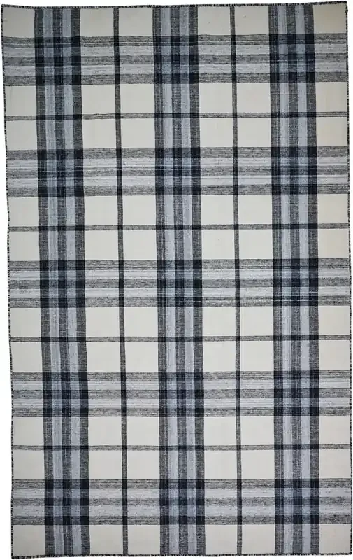 Feizy 0565FIVY Crosby Hand Woven Ivory / Blue Area Rugs