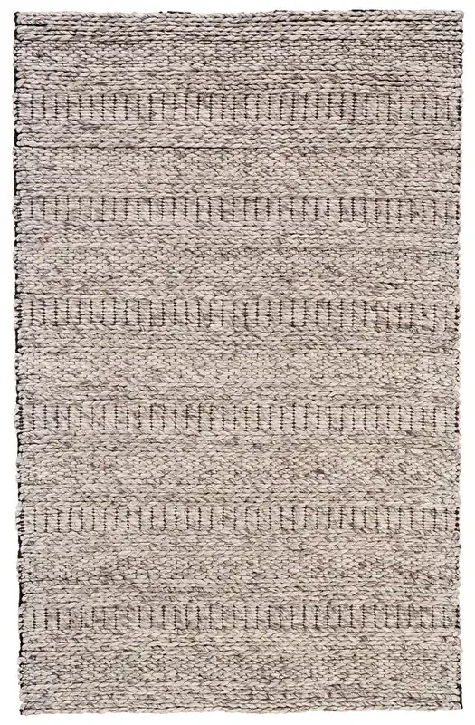 Feizy 0737FOAT Berkeley Hand Woven Ivory / Gray Area Rugs