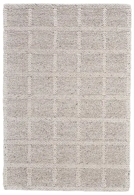 Feizy 0739FIVY Berkeley Hand Woven Ivory / Gray Area Rugs
