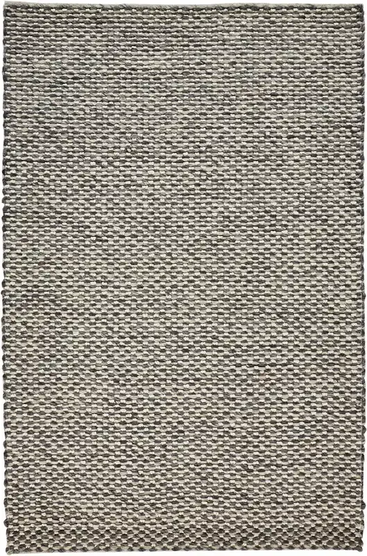 Feizy 0812FGRY Berkeley Hand Woven Gray /ivory Area Rugs